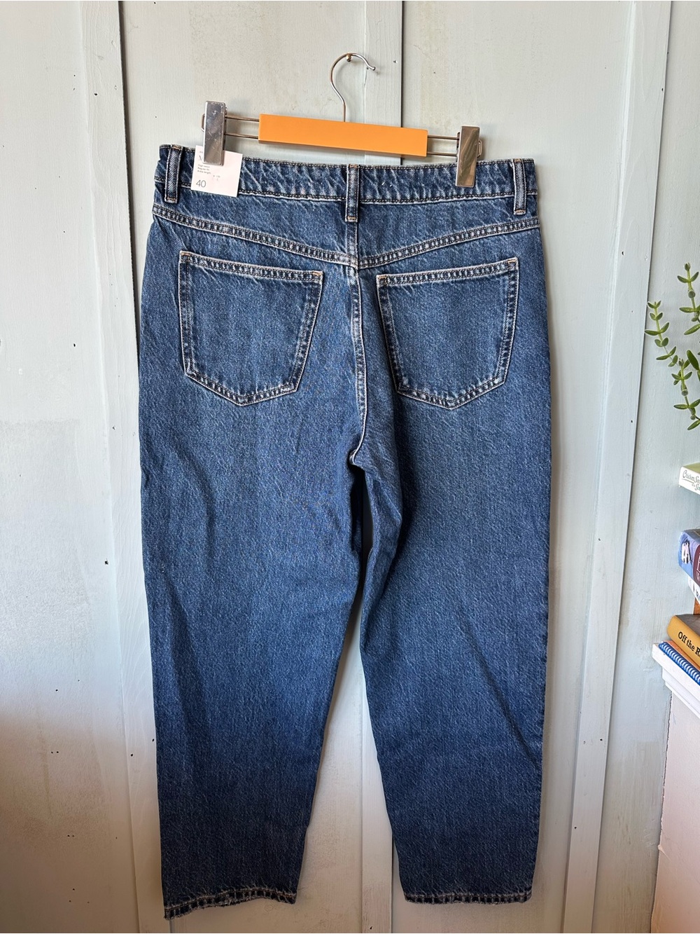 NWT Mango Mom High Waist Regular Fit Ankle Length Jeans in Dark Blue - Picture 12 of 16